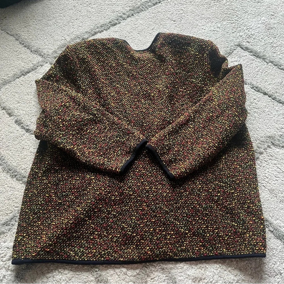 Stizzoli blazer wool knit blazer black yellow red green gold buttons 58 / XL - Picture 8 of 10